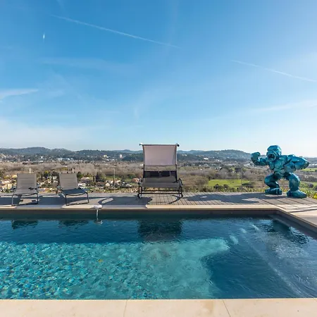 Superbe Villa Vue Mer Epoustouflante Proche Cannes Mandelieu Exterior foto