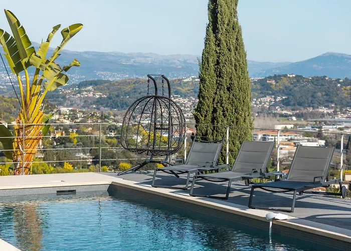Superbe Villa Vue Mer Epoustouflante Proche Cannes